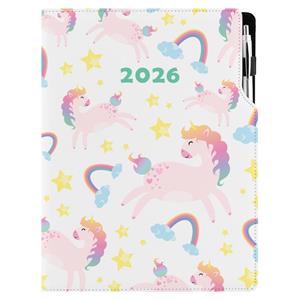 Diář DESIGN denní A4 2026 - Unicorn