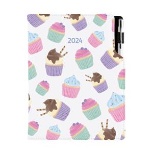 Diář DESIGN denní A5 2024 polský - Cupcake