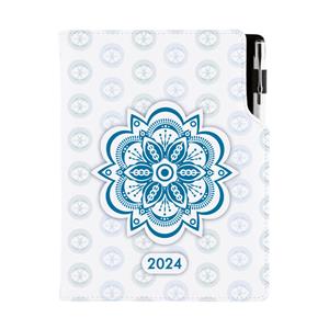 Diář DESIGN denní A5 2024 polský - Mandala modrý