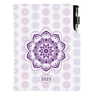 Diář DESIGN denní A5 2025 polský - Mandala fialová