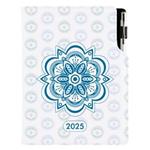 Diář DESIGN denní A5 2025 polský - Mandala modrá