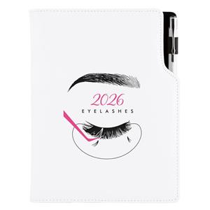 Diář DESIGN denní A5 2026 polský - KOSMETICKÝ Eyelashes