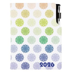 Diář DESIGN denní A5 2026 slovenský - Mandala barevný