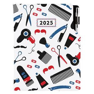 Diář DESIGN denní B6 2025 polský - KADEŘNICKÝ Barber
