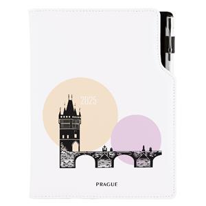 Diář DESIGN denní B6 2025 - Praha