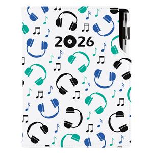 Diář DESIGN denní B6 2026 polský - Music