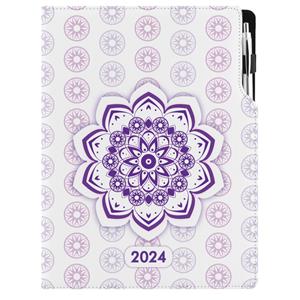 Diář DESIGN týdenní A4 2024 polský - Mandala fialový