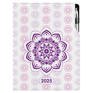 Diář DESIGN týdenní A4 2025 polský - Mandala fialová