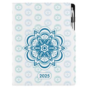 Diář DESIGN týdenní A4 2025 polský - Mandala modrá