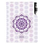 Diář DESIGN týdenní A5 2025 polský - Mandala fialová