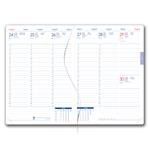 Diář DESIGN týdenní A5 2026 slovenský - hnědá - Bílý květ