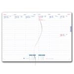 Diář GEP s propiskou týdenní A4 2024 polský - černá/červený vnitřek