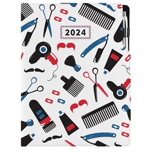 Diář KADEŘNICKÝ Barber - DESIGN denní A4 2024 polský