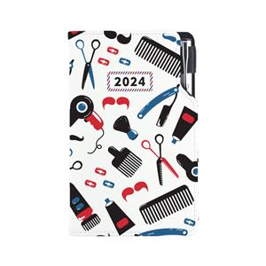 Diář KADEŘNICKÝ Barber - DESIGN týdenní kapesní 2024 polský