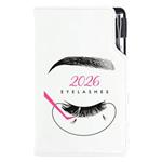 Diář KOSMETICKÝ Eyelashes - DESIGN týdenní kapesní 2026 slovenský