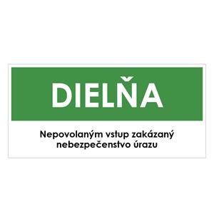 Dielňa, zelená, plast 1mm,190x90mm