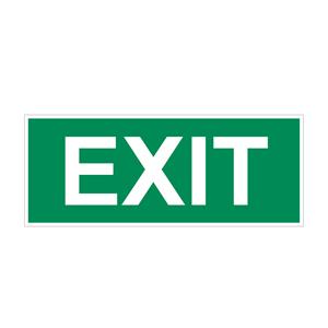 EXIT - bezpečnostná tabuľka, plast 1 mm 200x75 mm