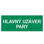 Hlavný uzáver pary, plast 2mm 210x80mm