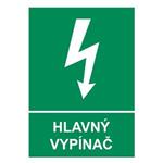 Hlavný vypínač, plast 2mm 210x297mm