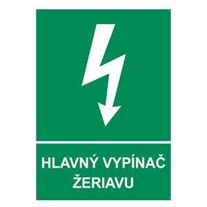 Hlavný vypínač žeriavu, plast 2mm s dierkami-210x297mm