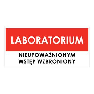 LABORATORIUM, naklejka 190x90 mm