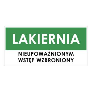 LAKIERNIA, zielony - płyta PVC 2 mm 190x90 mm