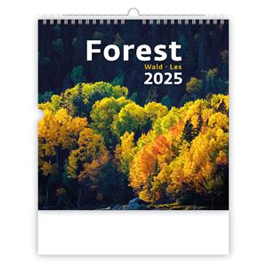 Nástěnný kalendář 2025 - Forest/Wald/Les