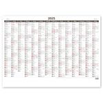 Nástěnný kalendář 2025 - Plánovacia ročná mapa A1 bezobrázková