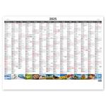 Nástěnný kalendář 2025 - Plánovacia ročná mapa A1 obrázková