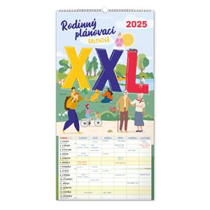 Nástěnný kalendář 2025 Rodinný plánovací XXL