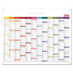 Nástěnný kalendář Plánovací mapa 2025 CZ s očky na zavěšení - 100 x 80 cm - barevná