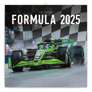 Nástěnný poznámkový kalendář 2025 Formule – Jiří Křenek