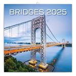 Nástěnný poznámkový kalendář 2025 Mosty