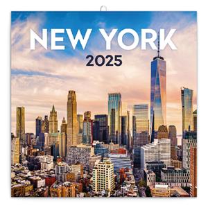 Nástěnný poznámkový kalendář 2025 New York