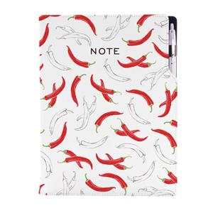 Notes DESIGN A4 tečkovaný - Chilli