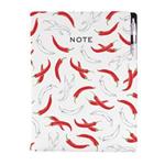 Notes DESIGN A4 tečkovaný - Chilli