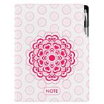 Notes DESIGN A4 tečkovaný - Mandala červený