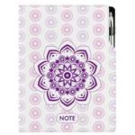 Notes DESIGN A4 tečkovaný - Mandala fialový