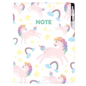 Notes DESIGN A4 tečkovaný - Unicorn