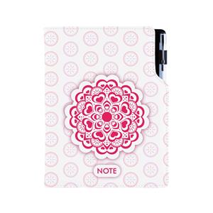 Notes DESIGN A5 tečkovaný - Mandala červený