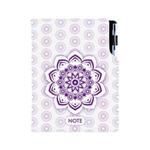 Notes DESIGN A5 tečkovaný - Mandala fialový