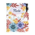 Notes DESIGN A5 tečkovaný - Podzimní květiny