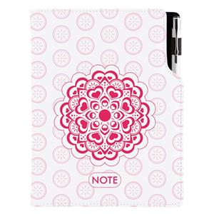 Notes DESIGN B5 tečkovaný - Mandala červený