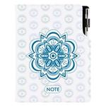 Notes DESIGN B5 tečkovaný - Mandala modrý