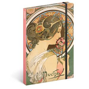 Notes Petrklíč - Alfons Mucha A5 - linkovaný