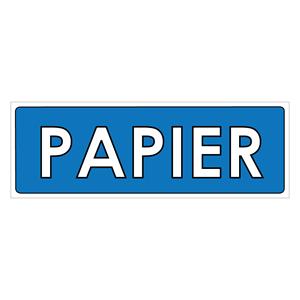 PAPIER, płyta PVC 2 mm, 290x100 mm