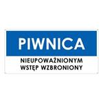 PIWNICA, niebieski - płyta PVC 2 mm z dziurkami 190x90 mm