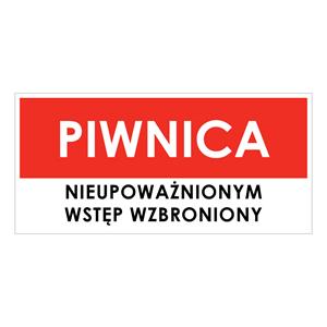 PIWNICA, płyta PVC 1 mm 190x90 mm