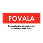 Povala, samolepka 190x90mm