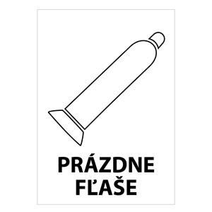 Prázdne fľaše, samolepka 148x210mm